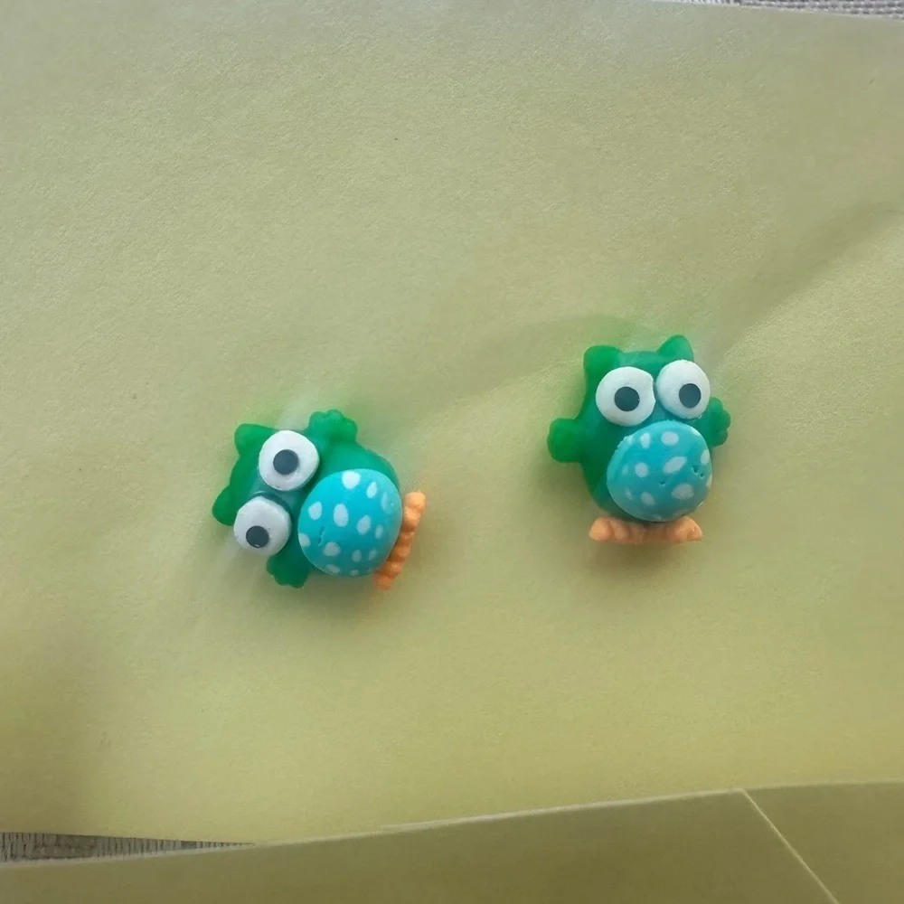 Cute Owl Stud Earrings Set